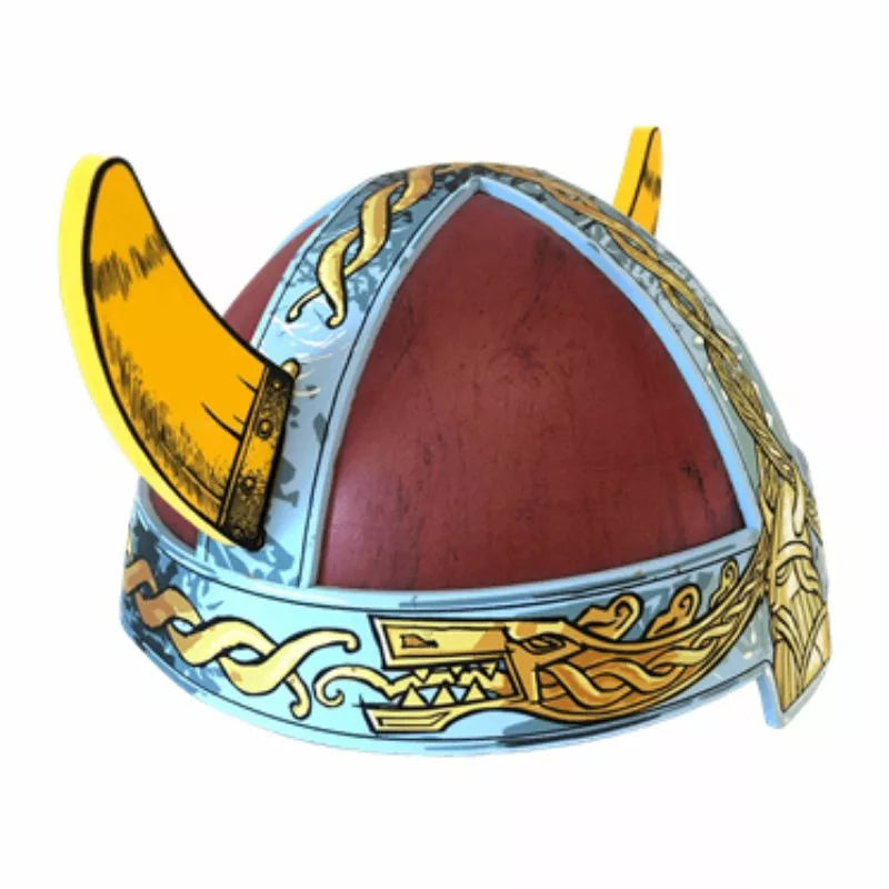 A Liontouch Viking Helmet with horns on it.