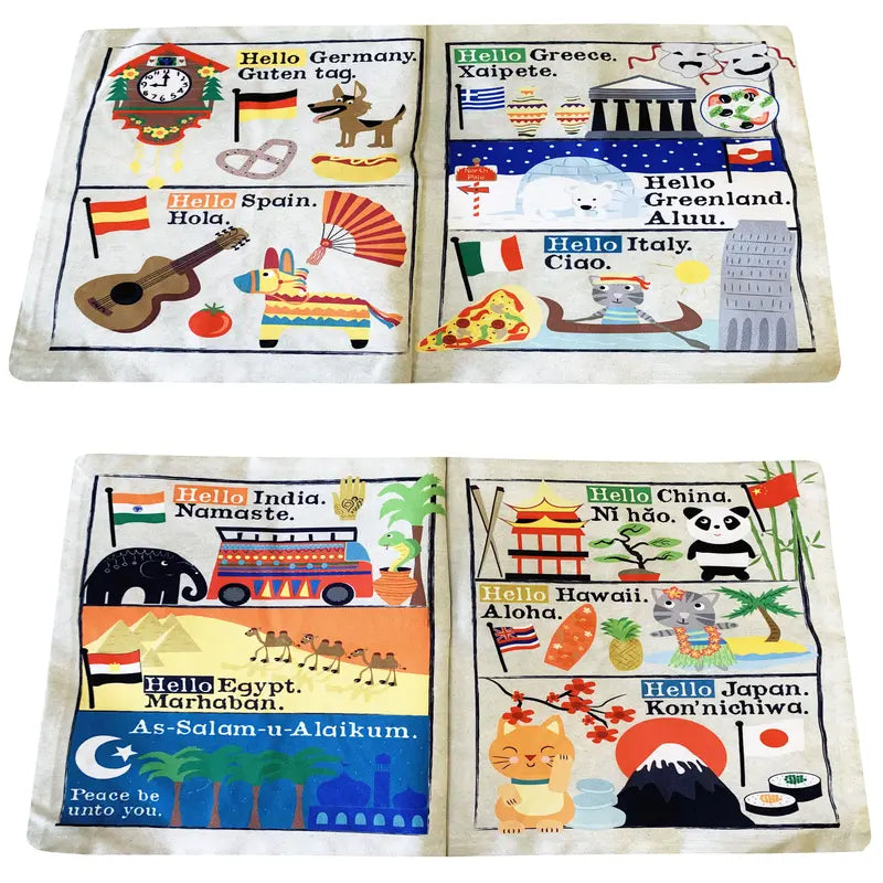 Crinkly Cloth Book Hello Friends