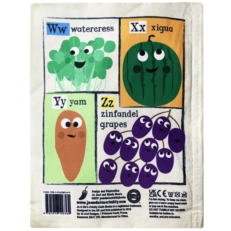 Crinkly Cloth Book Fruit & Veg
