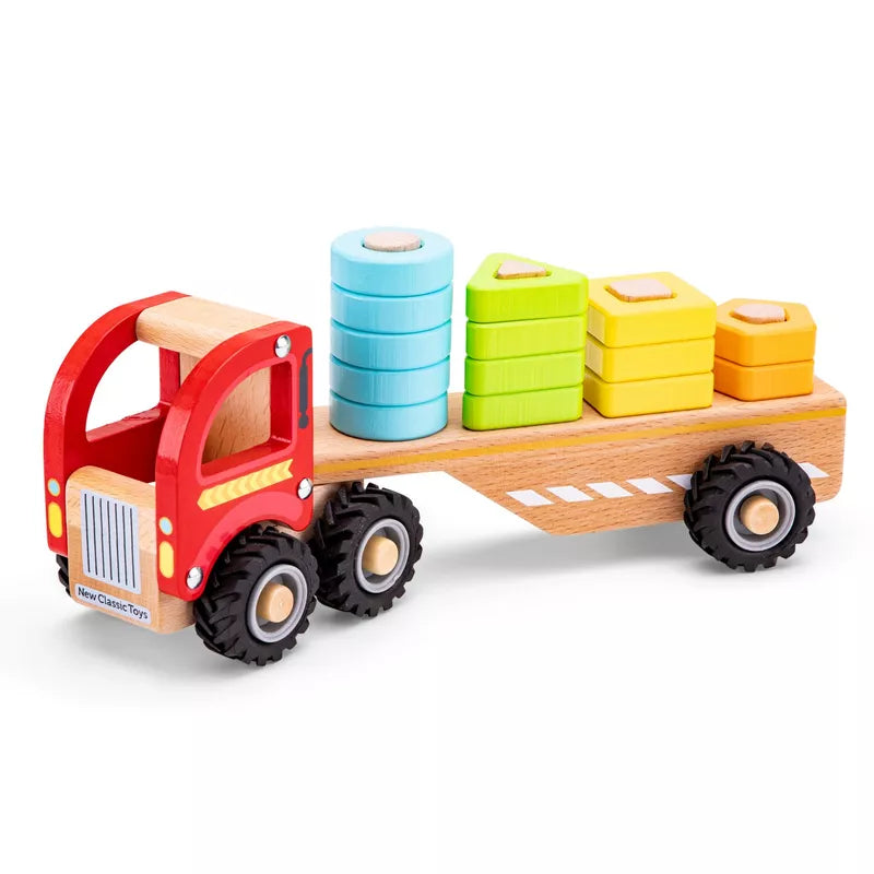 New Classic Toys Wooden Truck with Shapes Puppets Ireland