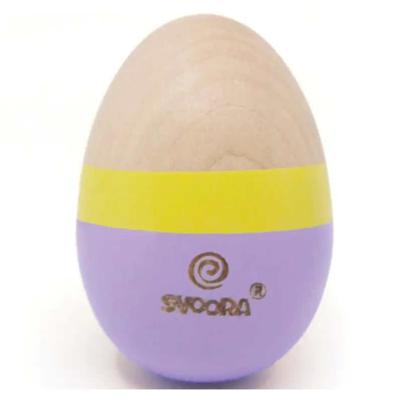 Wooden Egg Shaker Purple