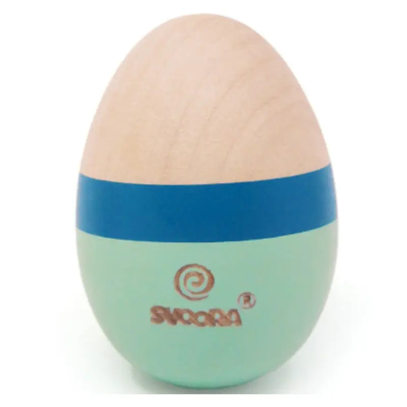 Wooden Egg Shaker Blue