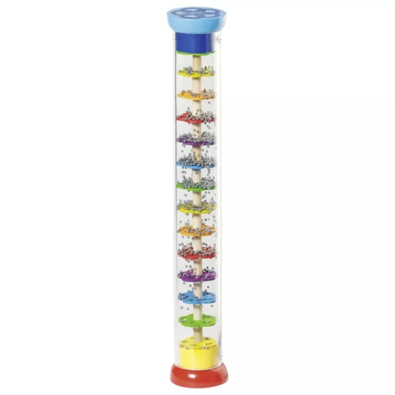 A Large Rainmaker filled with lots of different colored objects.