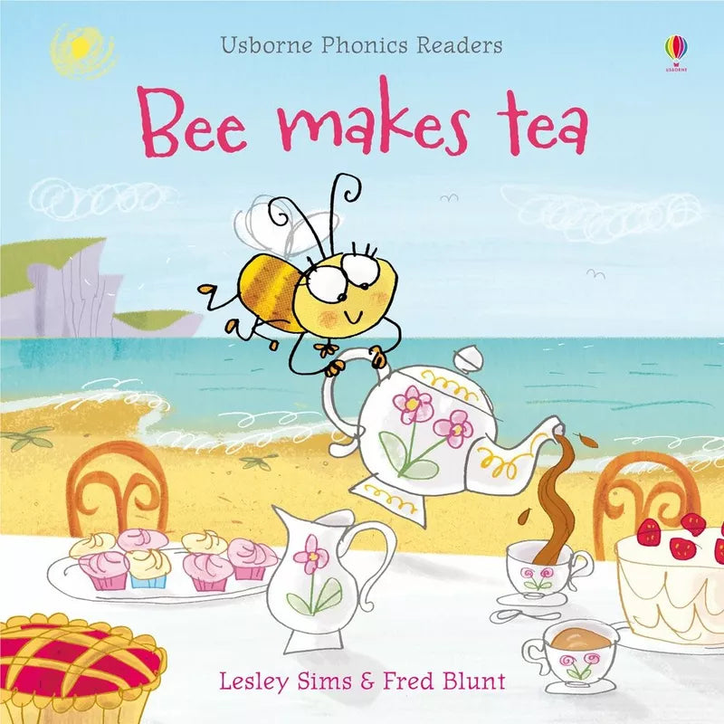 The cover of Usborne Phonics Readers: Bee puppet show.