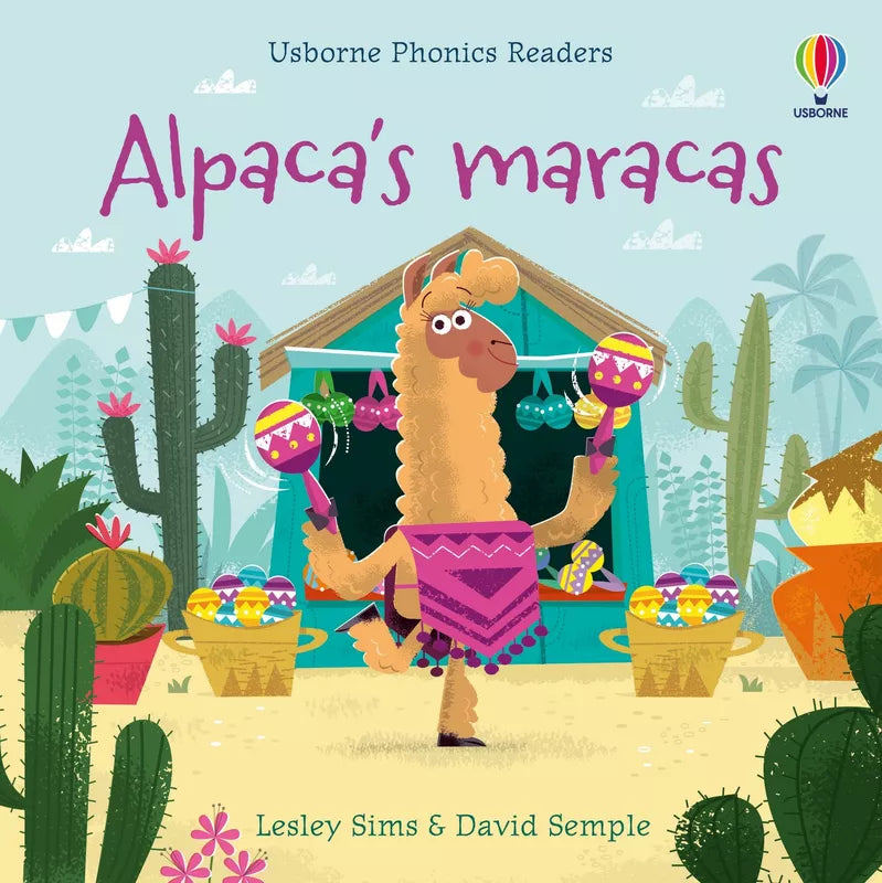 Usborne Phonics Readers: Alpaca's maracas - a puppet show for kids.