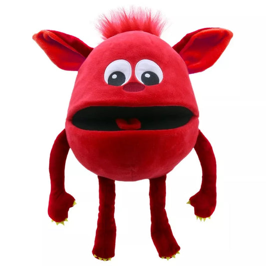The Puppet Company Baby Monster Red, a puppet for kids.