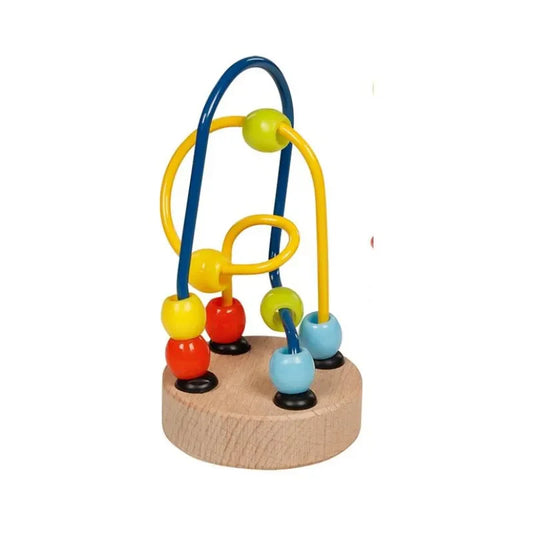 Small Bead Maze Toy Blue Yellow