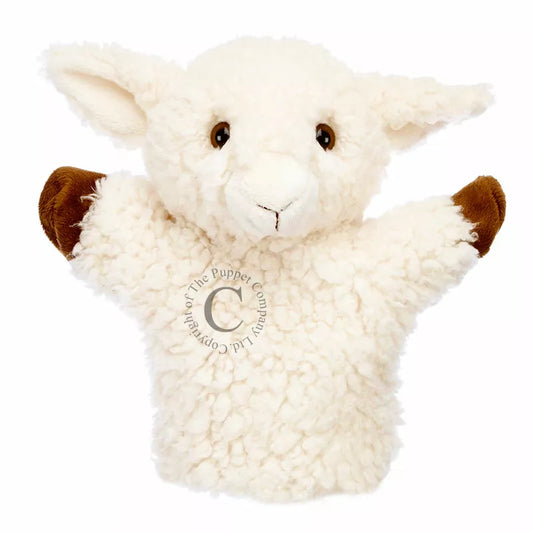 The Puppet Company CarPets White Sheep hand puppet is perfect for kids during a puppet show.