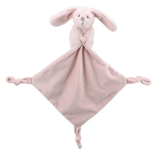 Finger Puppet Comforter Bunny Pink