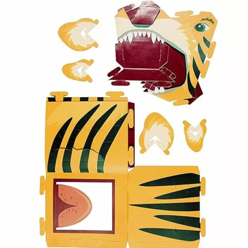 A Fiesta Crafts 3D Mask Tiger for arts & crafts and dressing up.