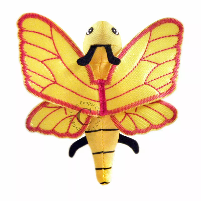 The Puppet Company Yellow Butterfly Finger Puppet is perfect for puppet shows and entertaining kids.