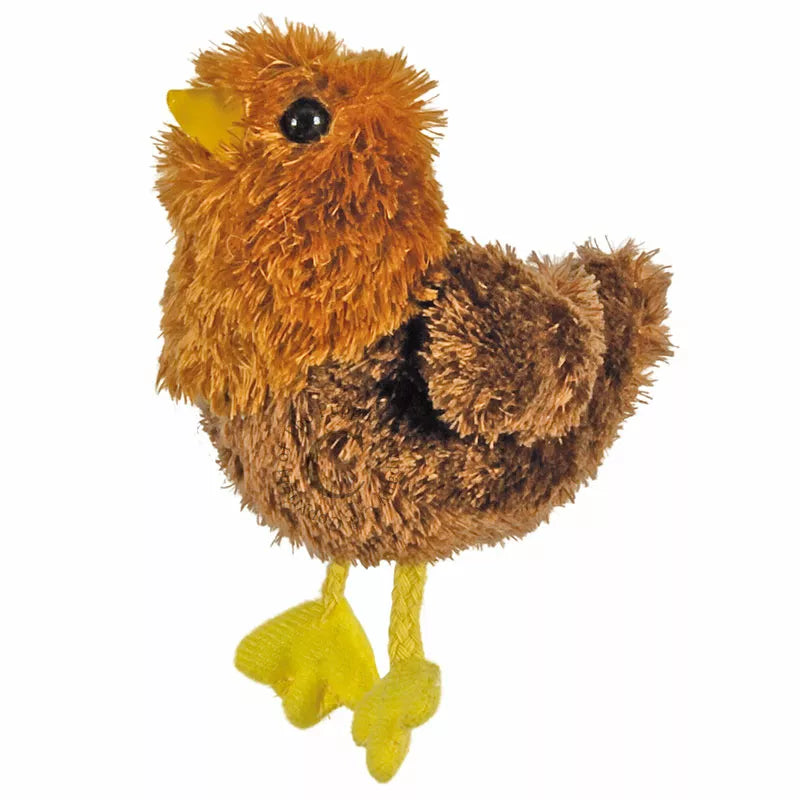 The kids' favorite Hen Puppet is featured in a vibrant puppet show on a white background.