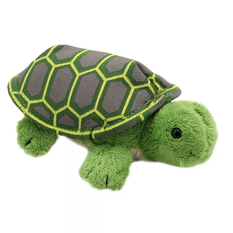 A Tortoise Finger Puppet for kids in a puppet show.