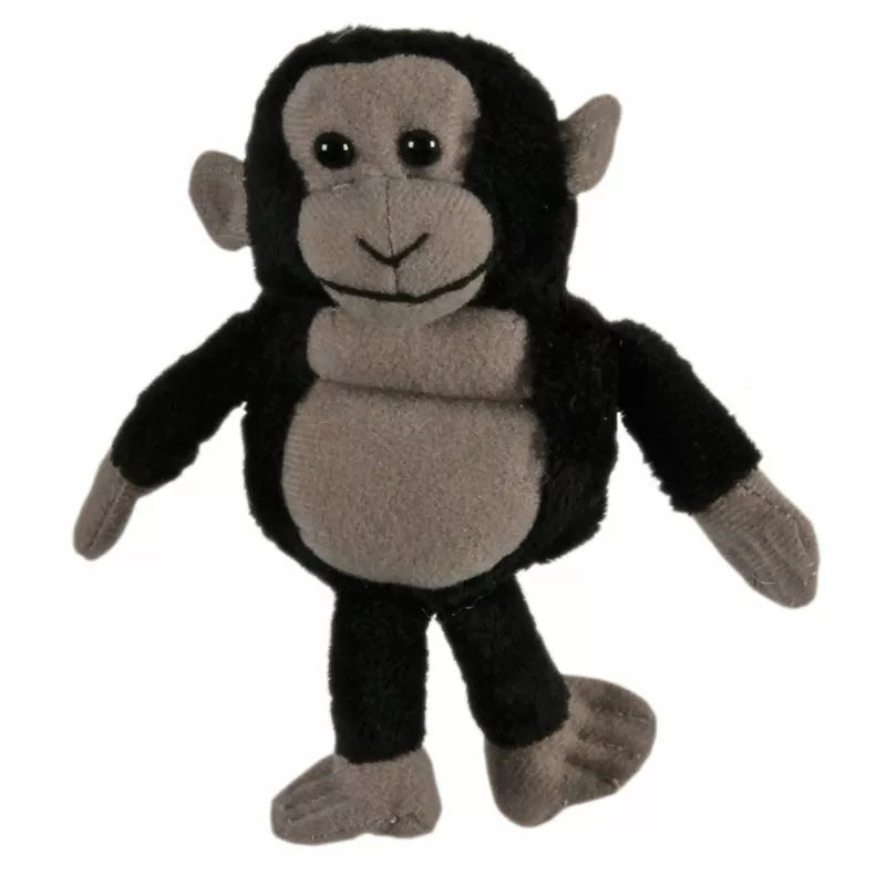 A black Gorilla Finger Puppet for a puppet show, perfect for kids.