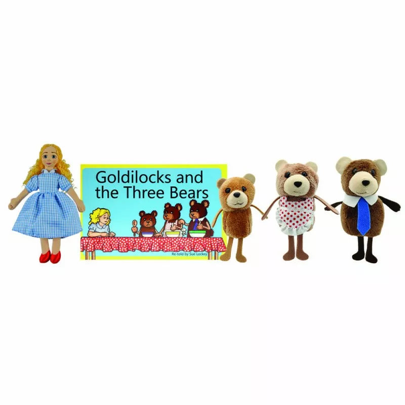 Bring the beloved tale to life with The Puppet Company Finger Puppet Story Set: Goldilocks & The Three Bears. Featuring charming puppets and a beautifully illustrated storybook, it unleashes the magic of storytelling at your fingertips.