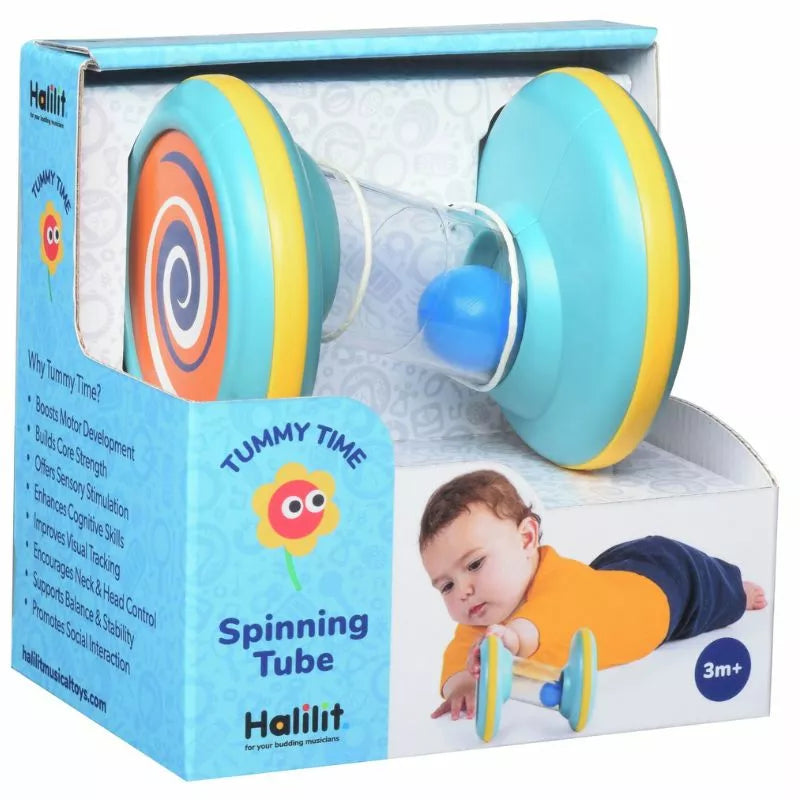 A Halilit Spinning Tubes toy in a box.