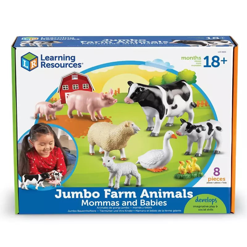Learning Resources Jumbo Farm Animals - Mommas and Babies for toddlers.