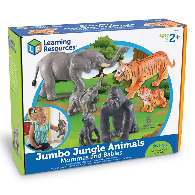 Durable and ideal size for toddlers - Learning Resources Jumbo Jungle Animals - Mommas And Babies, perfect for toddlers.