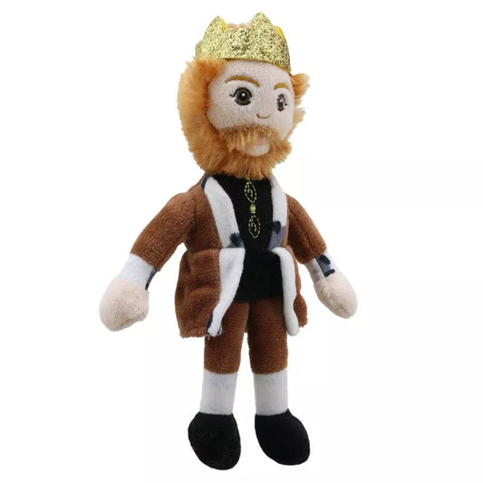 A regal finger puppet perfect for kids' puppet shows, The Puppet Company Finger Puppet King.