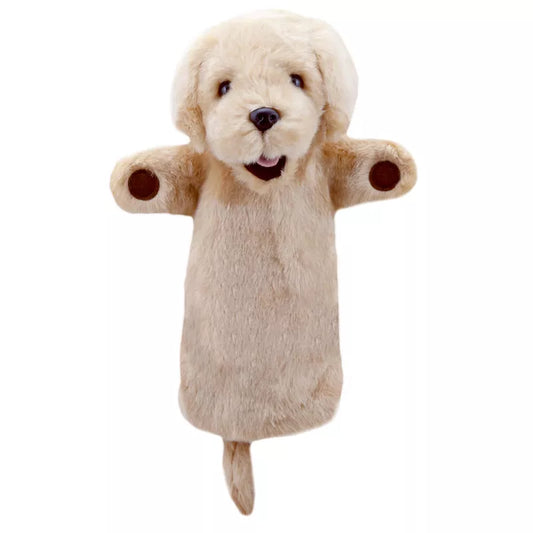 The Puppet Company Long Sleeved Puppet Labrador on a white background.