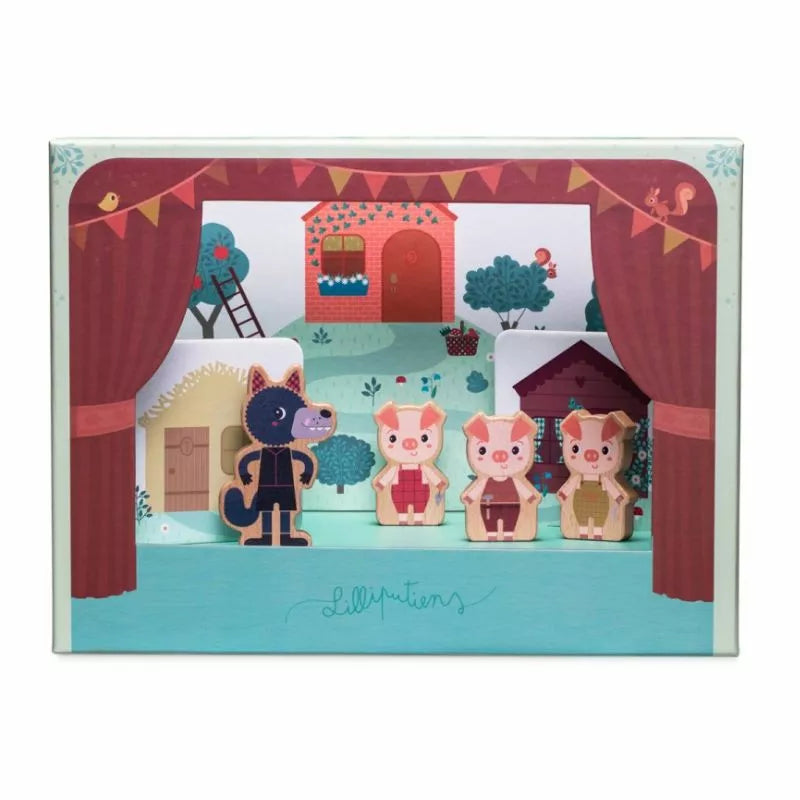 Lilliputiens Wolf and 3 Little Pigs Magnetic Theatre - Lilliputiens Wolf and 3 Little Pigs Magnetic Theatre.