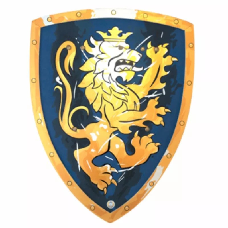 A Liontouch Noble Knight Shield with a lion on it.