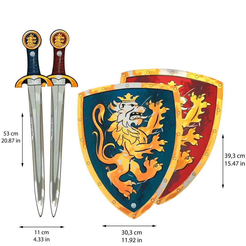 The Liontouch Noble Knight Set for 2, perfect for kids' puppet show.