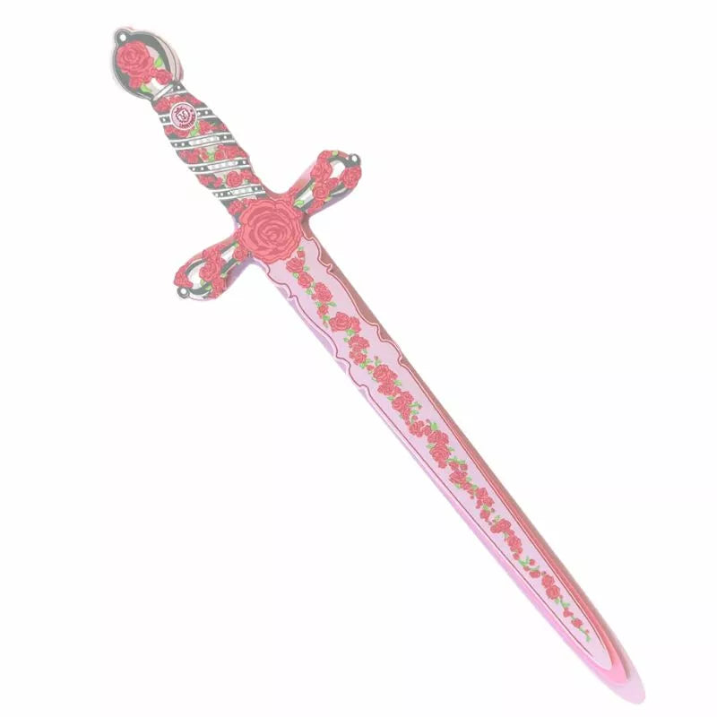 A Liontouch Princess Rose Mary Sword for kids in a puppet show.