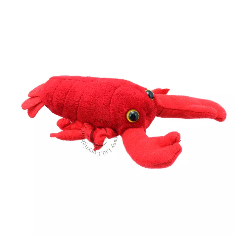 A Finger Puppet Show featuring a Red Lobster on a white background.