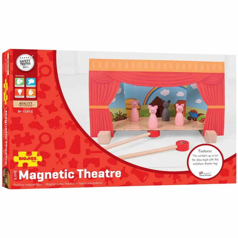 A magnetic puppet set for kids to put on puppet shows.
