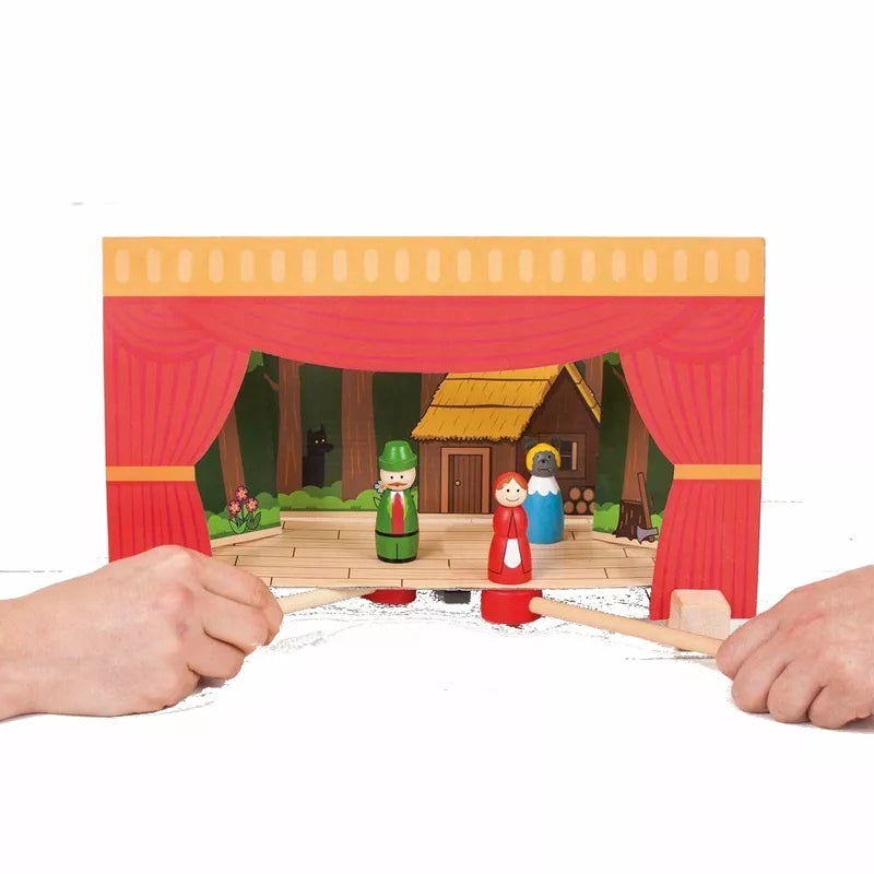 Keywords used: puppet, kids

Description: A child is giving an entertaining puppet show with the Bigjigs Magnetic Theatre.