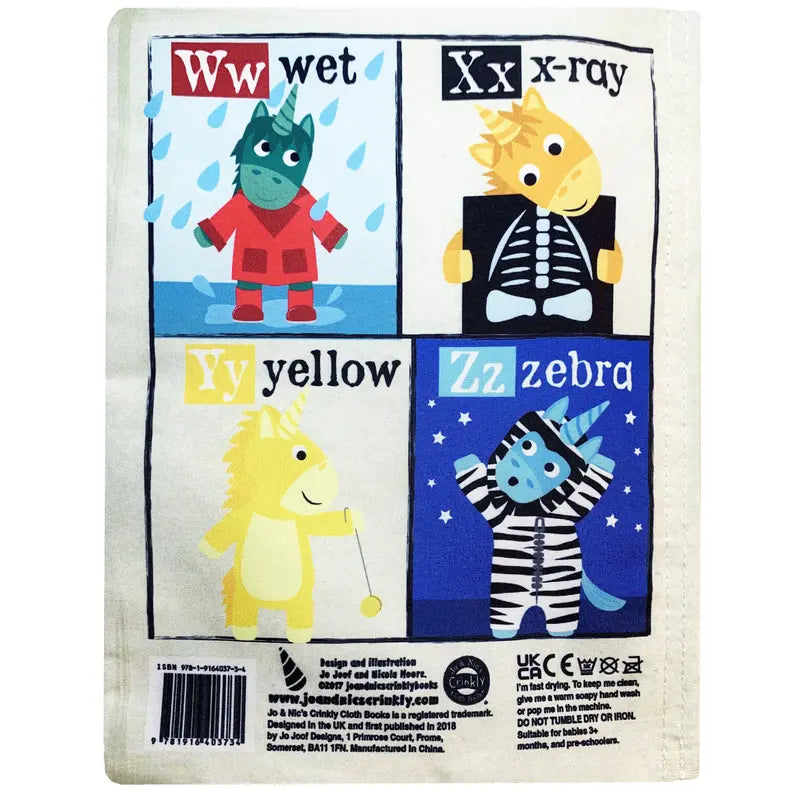Crinkly Cloth Book Unicorns