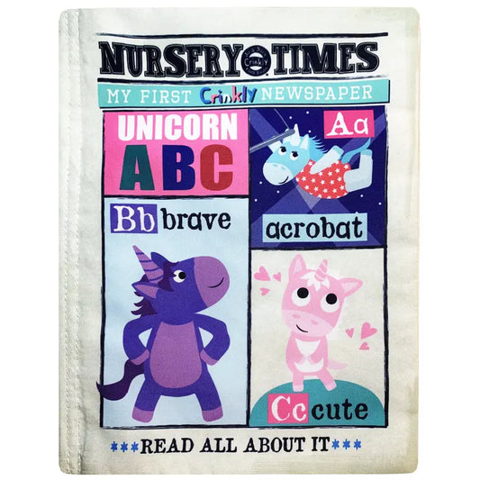 Crinkly Cloth Book Unicorns