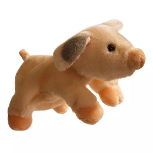 The Puppet Company Full-bodied Hand Puppet Pig flying on a white background.