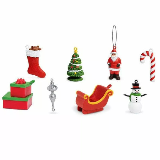 A fun puppet show for kids featuring Santa Claus and reindeer using TOOB® Figurines Christmas.
