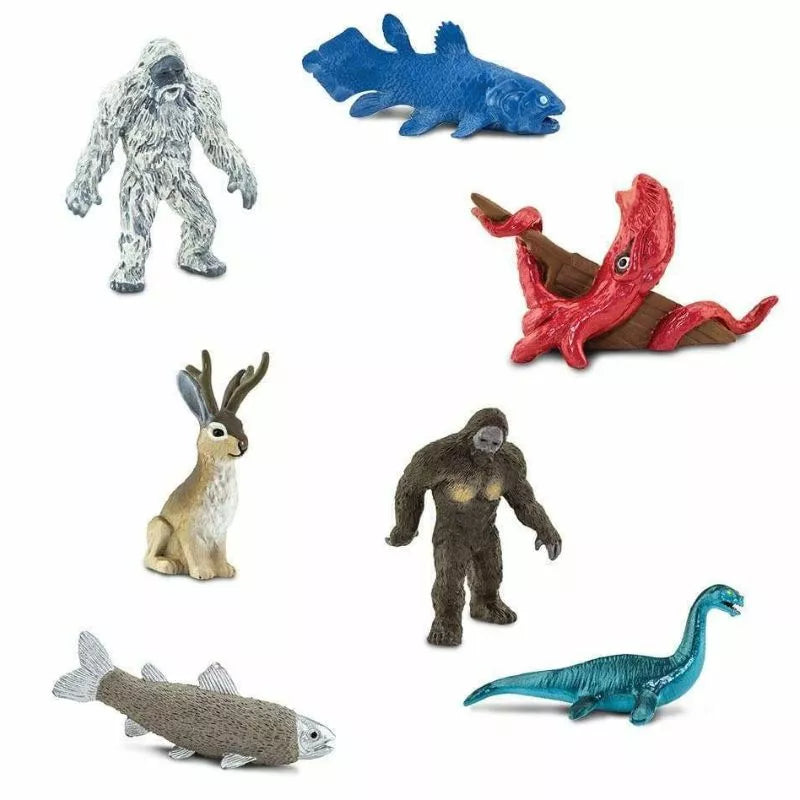 A group of TOOBS® Figurines Cryptozoology are shown on a white background.