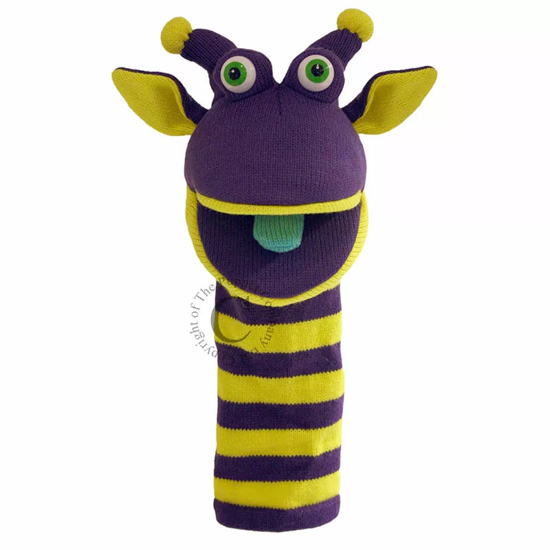 A colorful and playful puppet perfect for kids' puppet shows - The Puppet Company Sockette Puppet Rupert.