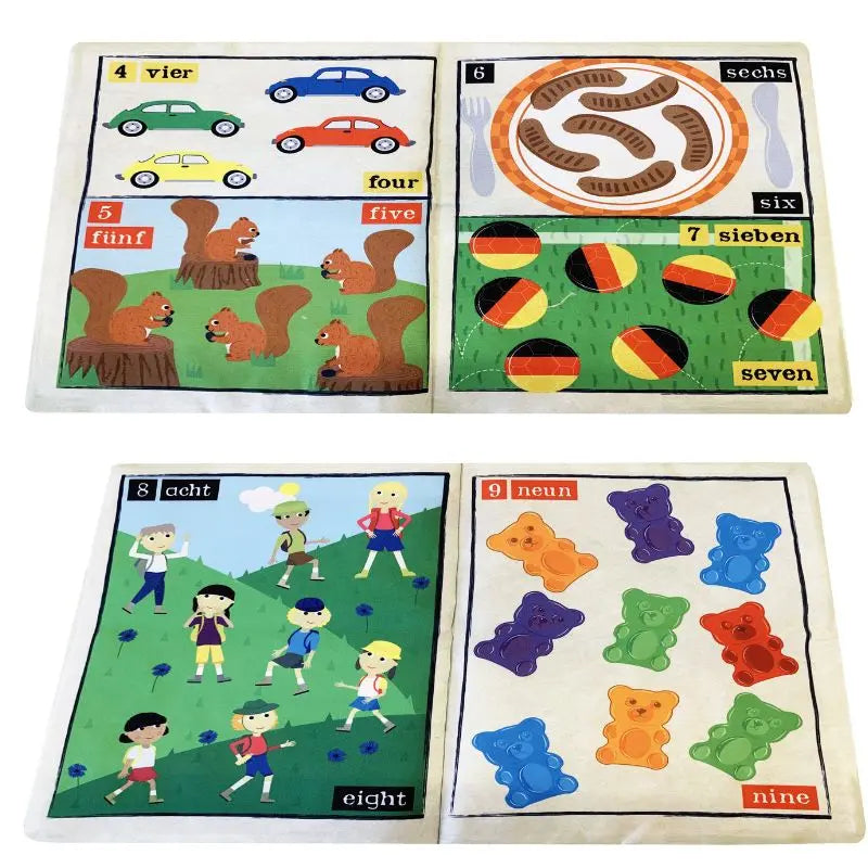 Crinkly Cloth Book Count To 10 In German