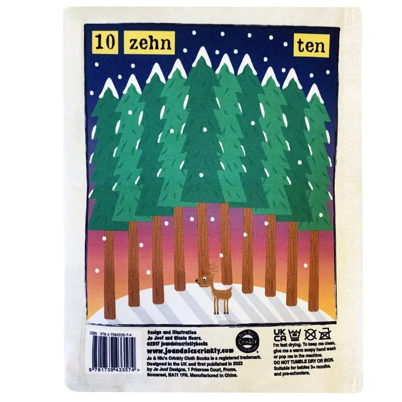 Crinkly Cloth Book Count To 10 In German
