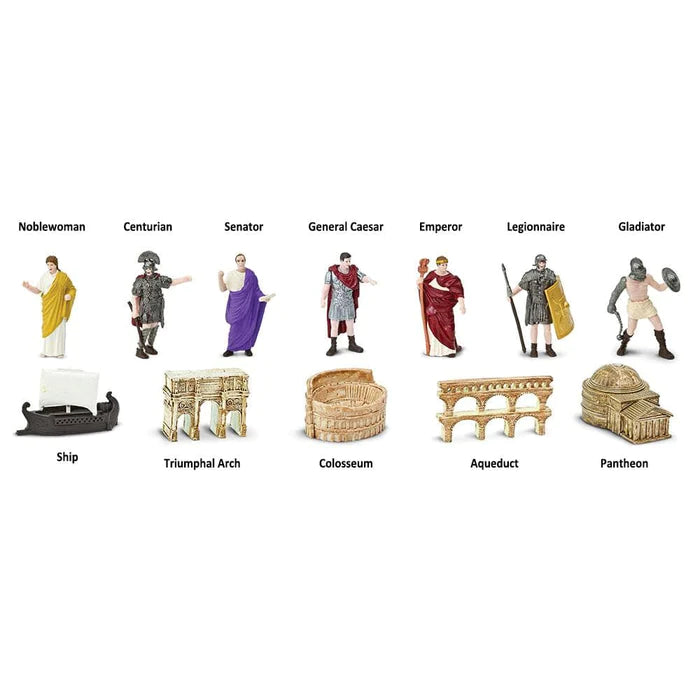 A set of TOOBs® Figurines Ancient Rome for kids.