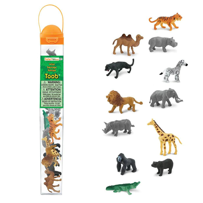 A tube of kids' puppets - TOOBS® Figurines Wild.