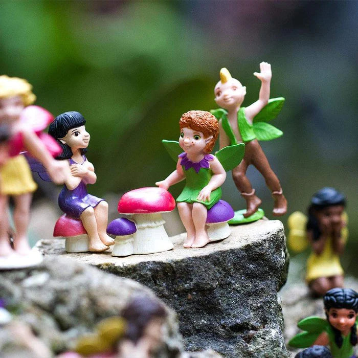 TOOBS® Figurines Friendly Fairies are performing a puppet show for kids.