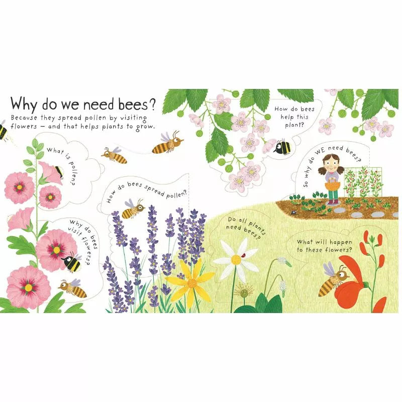 Why do we need bees? This Usborne Lift-the-flap First Questions and Answers: Why do we need bees? explores the crucial role of bees in our ecosystem.