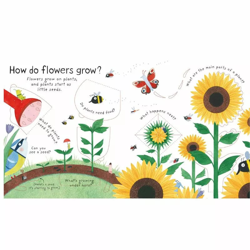 This beautifully illustrated Usborne Lift-the-flap First Questions and Answers: How do flowers grow? by johnlewis.com explores the process of how flowers grow.