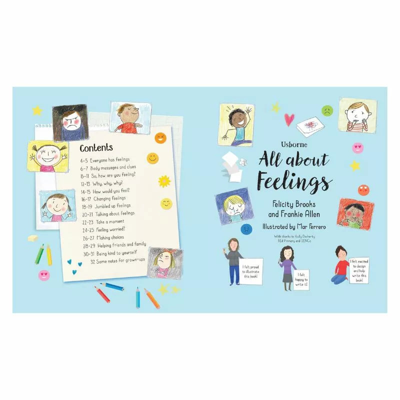 A fun and interactive puppet show book for kids that explores all about feelings.
