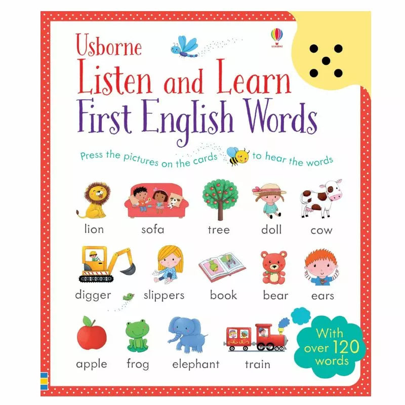 Enjoy a captivating puppet show as kids listen and learn their first English words with Usborne Listen and Learn.
