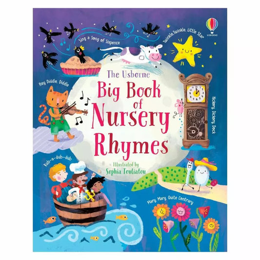 The ultimate Usborne Big Book of Nursery Rhymes for kids featuring a captivating puppet show.