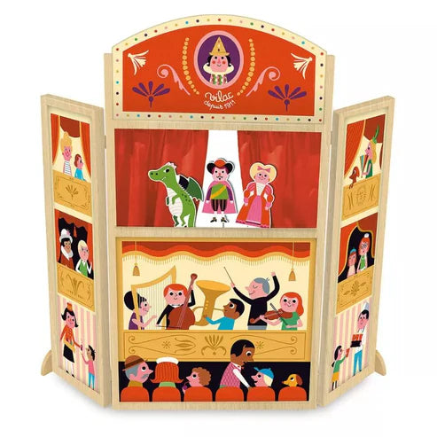 A Vilac Beauty Theater featuring a puppet show for kids.