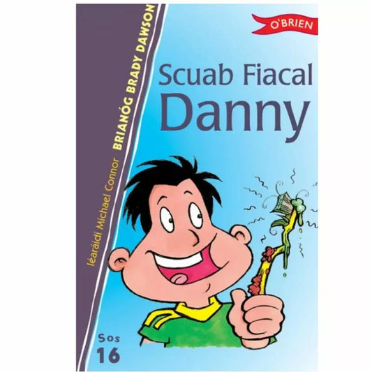Scuab Fiacal Danny" is an Irish language book available in paperback format.