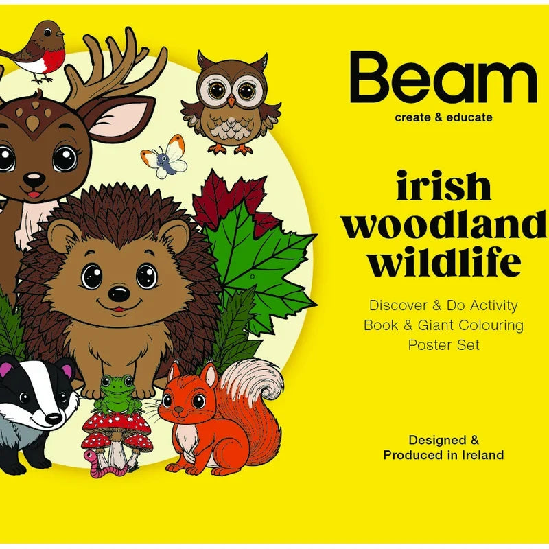 Irish Woodland Discovery Set - Puppets, Activity Book & Colouring Poster